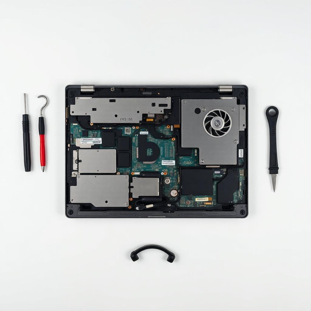 Technician repairing laptop internals for Alexandria home and business computer repair in Northern Virginia