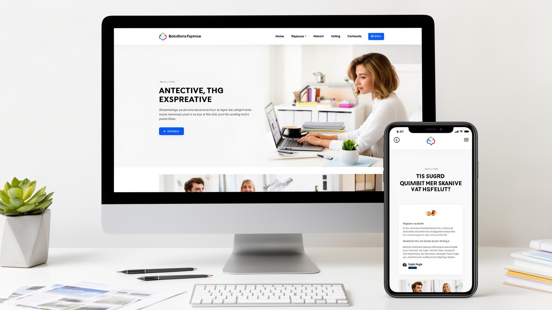 Responsive website design on desktop and mobile for small businesses in Alexandria, Northern Virginia