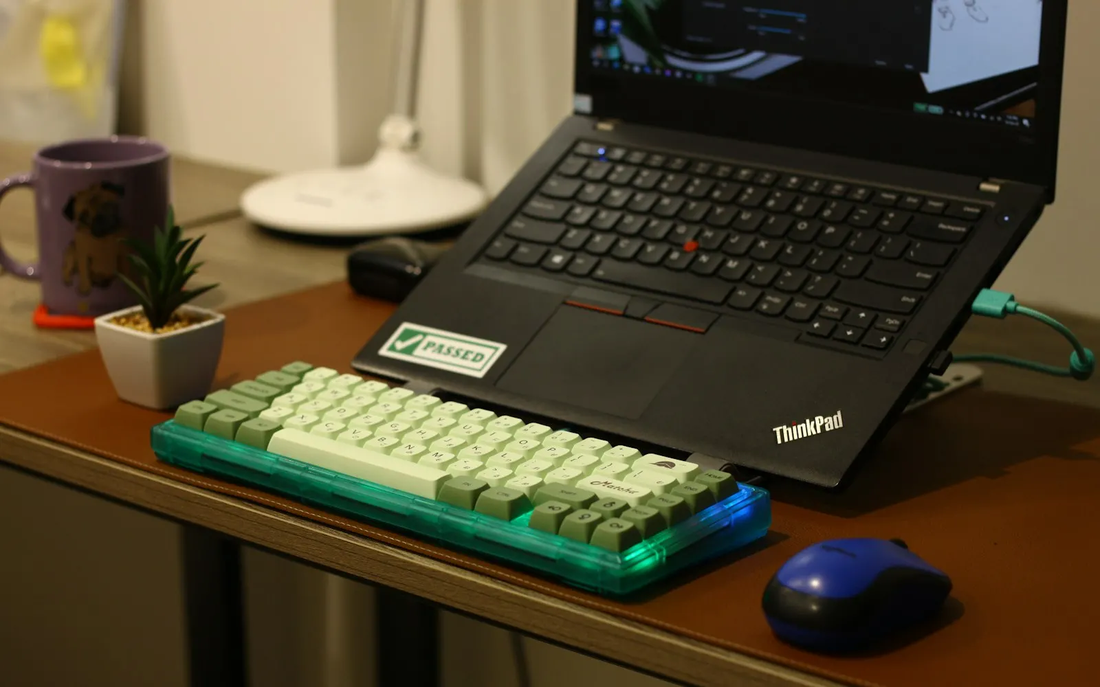 Lenovo ThinkPad on a desk — serviced by Mount Vernon Computers